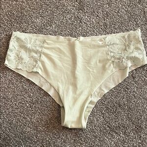 PINK Victoria's Secret Lace Trim Panties - Light Green